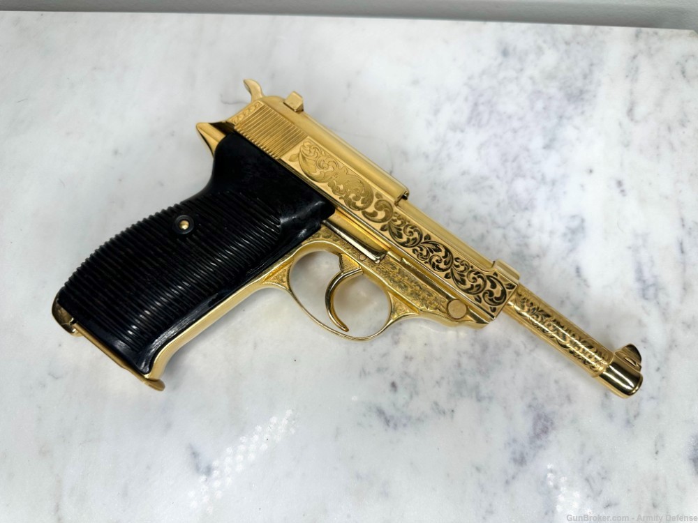 Walther P38 AC40 24k Gold ENGRAVED-img-13