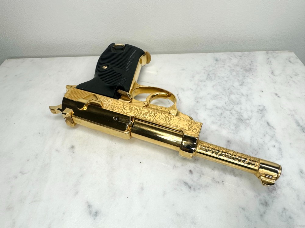Walther P38 AC40 24k Gold ENGRAVED-img-12