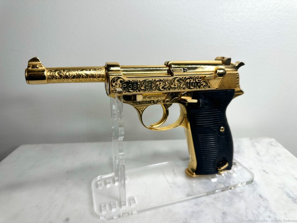 Walther P38 AC40 24k Gold ENGRAVED-img-0