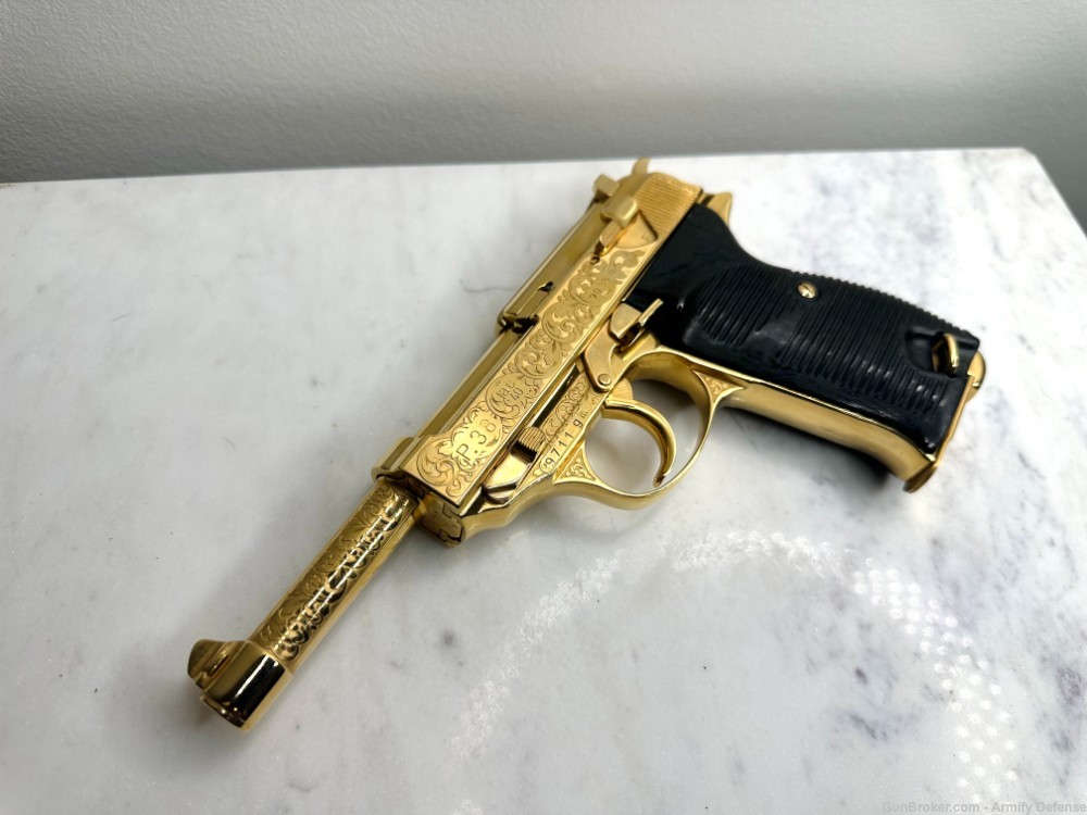 Walther P38 AC40 24k Gold ENGRAVED-img-11