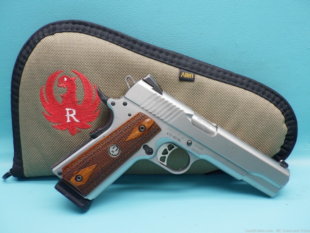 Ruger SR1911 (06700) .45acp 5"bbl Pistol MFG 2015 W/ Case & 2 Mags-img-0