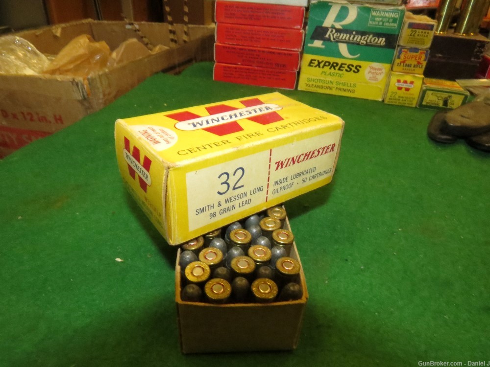  Collectors Vintage Winchester .32 Smith & Wesson Long Ammo, Box is Awesome-img-5