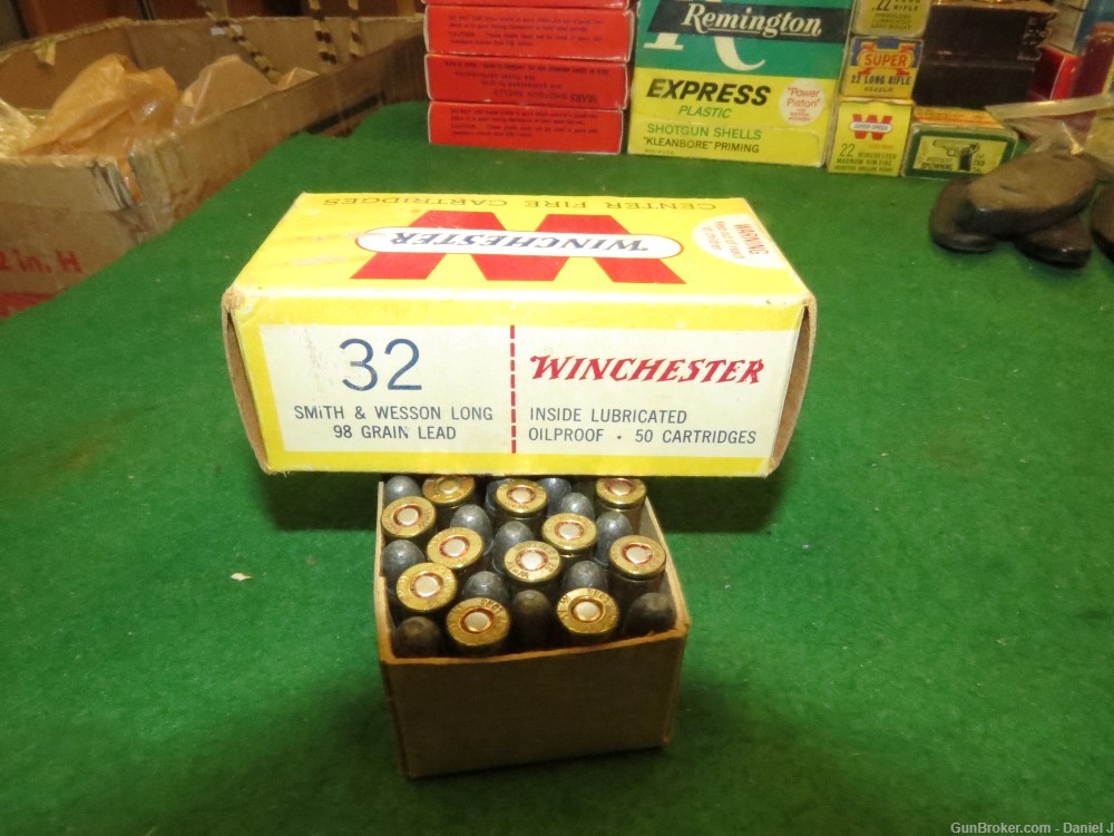  Collectors Vintage Winchester .32 Smith & Wesson Long Ammo, Box is Awesome-img-3