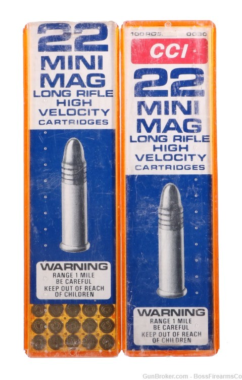 CCI .22 Mini Mag 40gr Round Nose Lot of 200- New Old Stock (JFM)-img-1