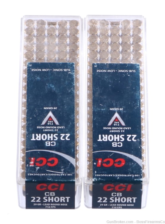 CCI Subsonic CB .22 Short 29gr LRN Lot of 200- New Old Stock (JFM)-img-0