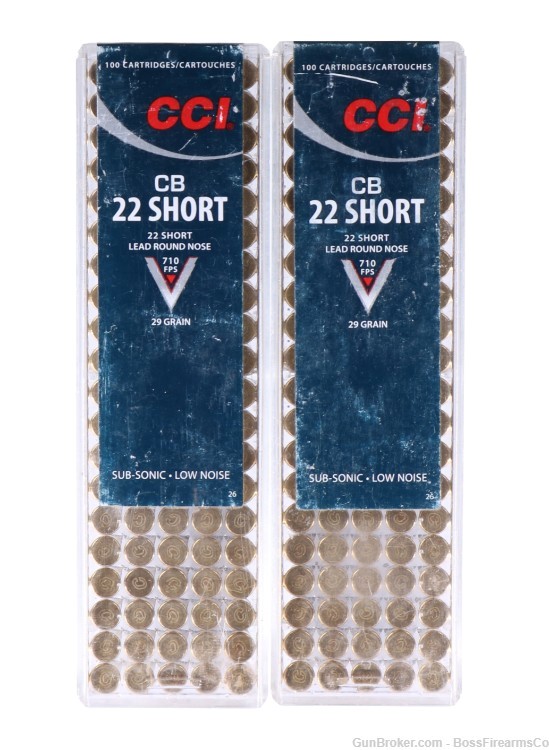 CCI Subsonic CB .22 Short 29gr LRN Lot of 200- New Old Stock (JFM)-img-1