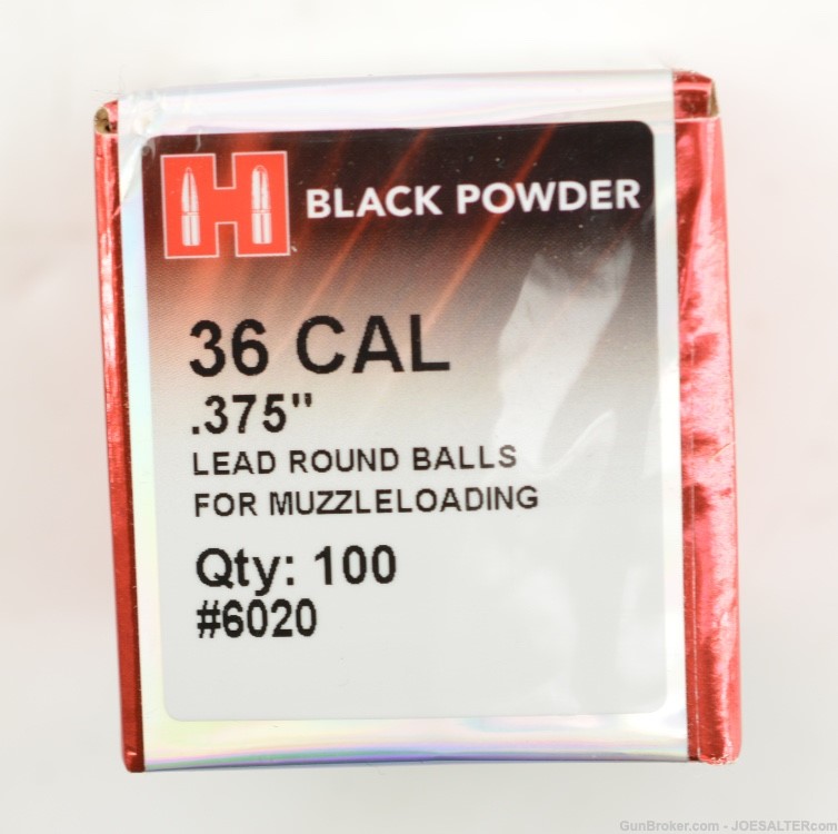 Hornady #6020 Black Powder Lead Balls 36 Cal .375" 600pc-img-1
