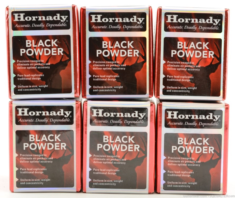 Hornady #6020 Black Powder Lead Balls 36 Cal .375" 600pc-img-0