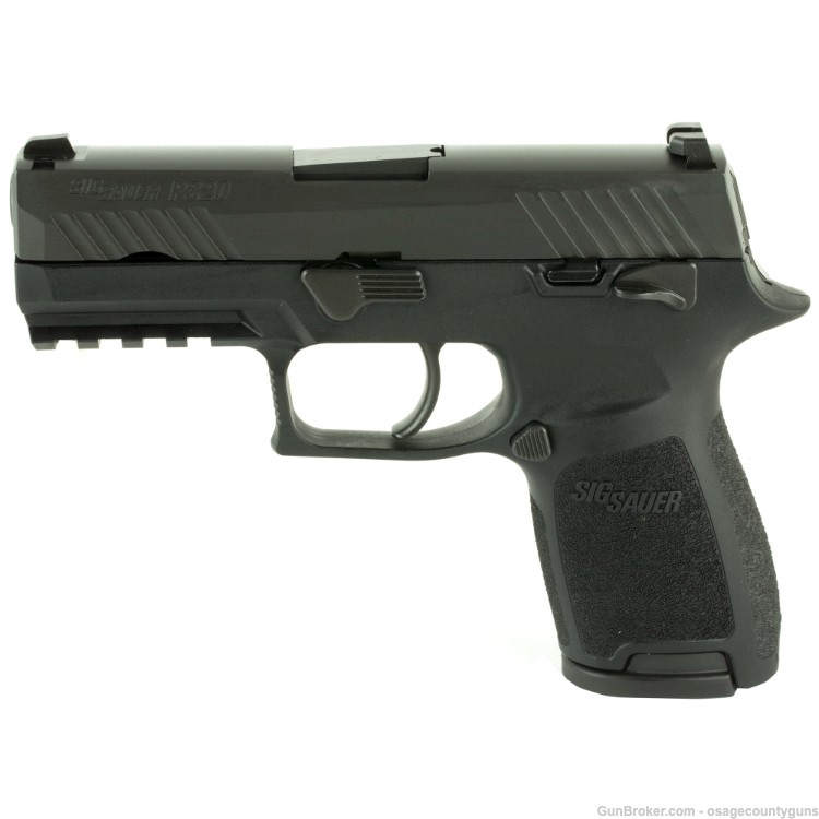 Sig Sauer P320 Compact Night Sights & Manual Safety (MA Compliant) 3.9" 9mm-img-2
