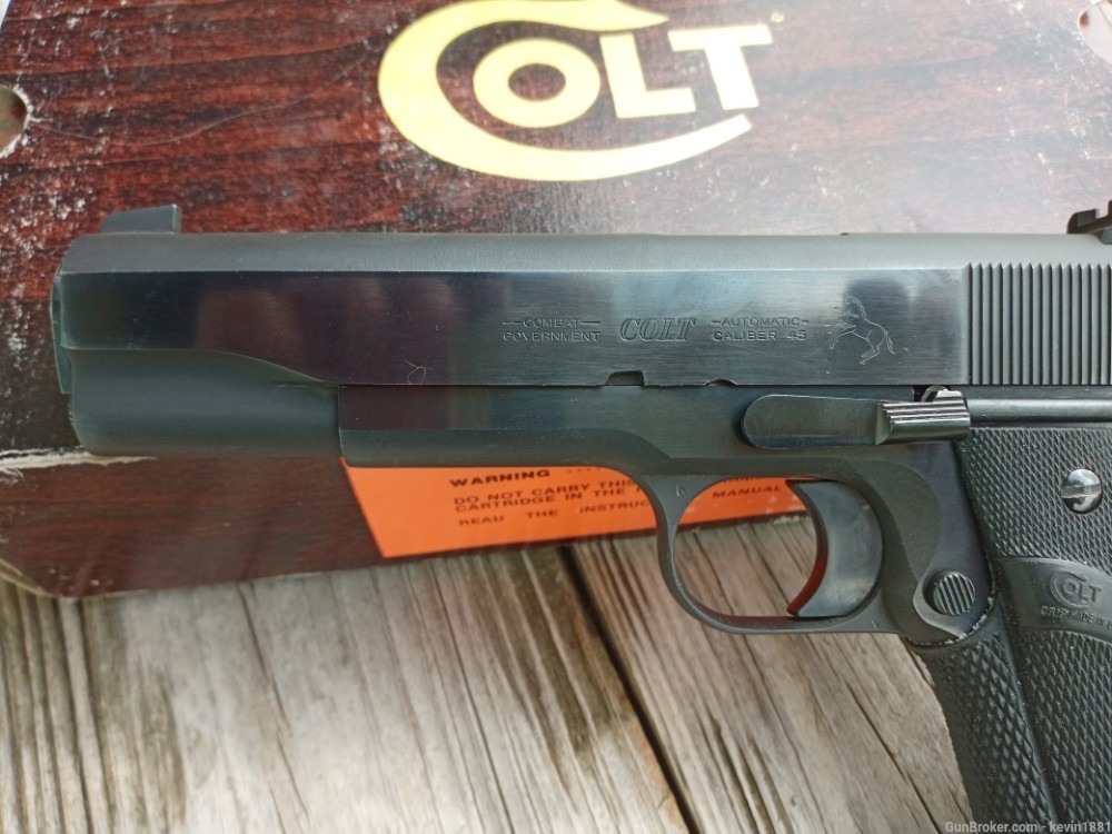 COLT COMBAT GOVERNMENT MODEL Extremely Rare Minty Series 70 1983 -img-1