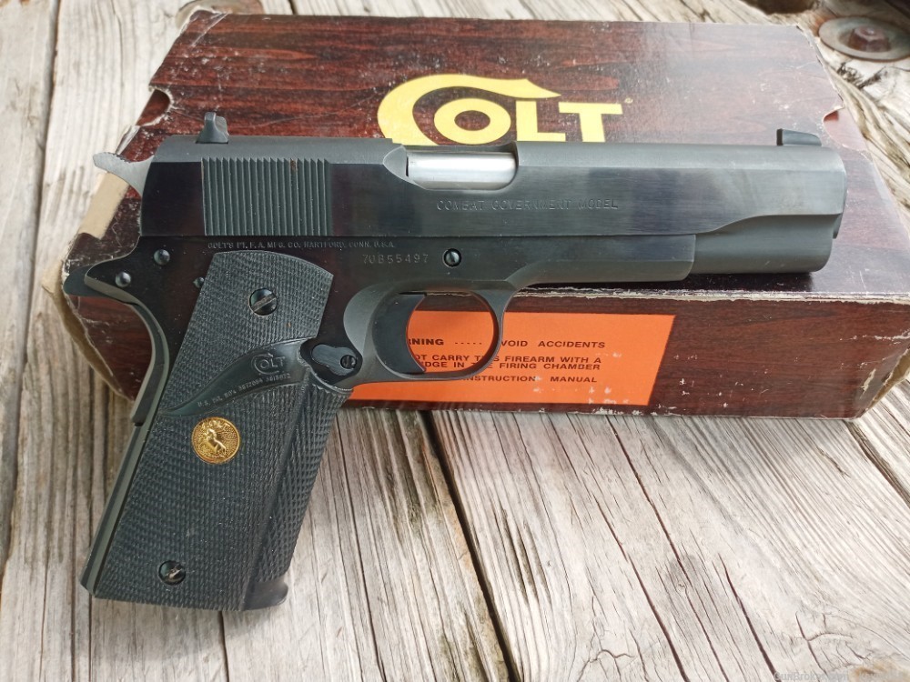 COLT COMBAT GOVERNMENT MODEL Extremely Rare Minty Series 70 1983 -img-0