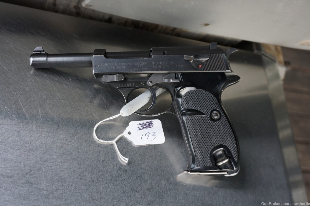 Walther P1 by Manurhin P38 Post war alloy frame 9mm 9x19-img-0
