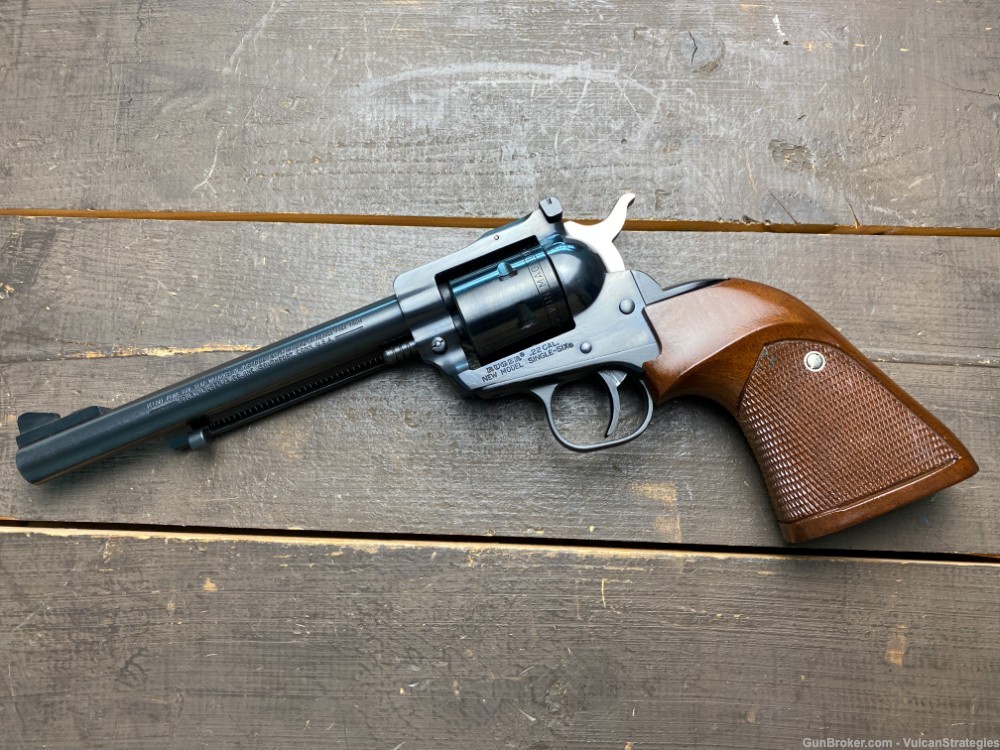 1989 Ruger New Model Single Six .22LR .22 Magnum Penny Auction-img-0