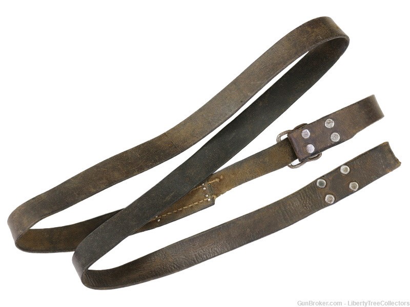 Finnish Civil Guard M30 Mosin Nagant Leather Sling EARLY BUCKLE Type-img-3