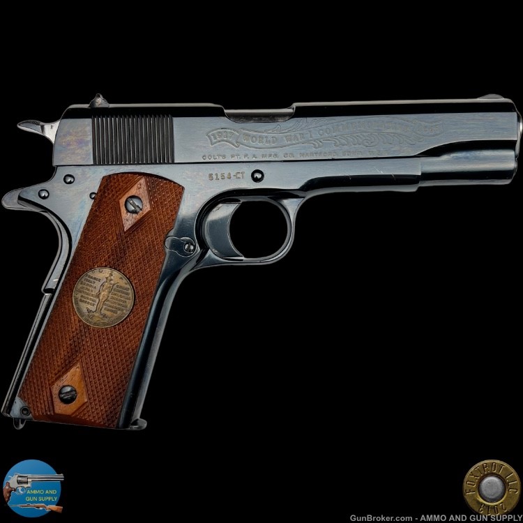 COLT 1911 WORLD WAR I COMMEMORATIVE CHATEAU THIERRY 45 ACP - LETTER-img-2