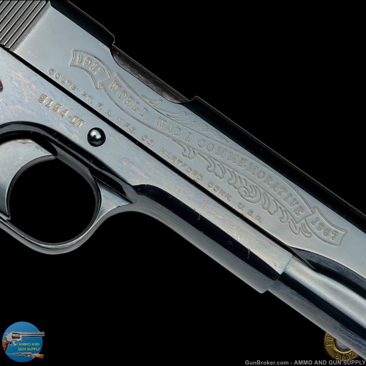 COLT 1911 WORLD WAR I COMMEMORATIVE CHATEAU THIERRY 45 ACP - LETTER-img-20