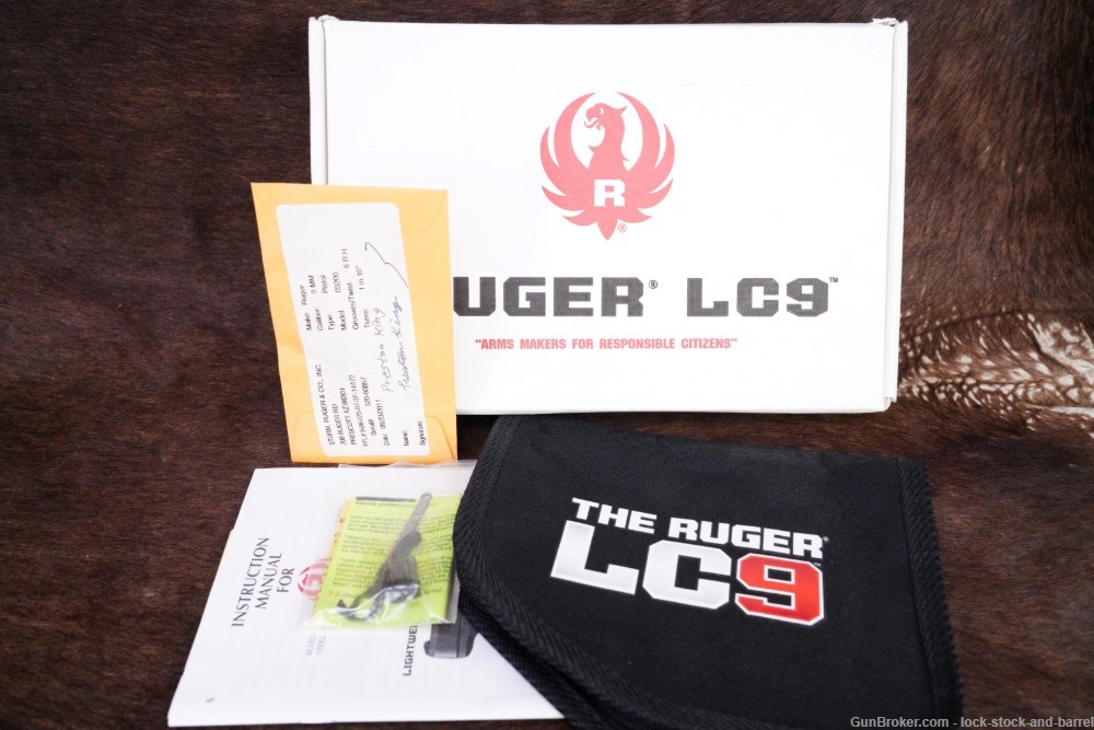 Ruger LC9 Model 03200 9mm Luger 3.12” Semi Auto Pistol & Box 2011 NO CA-img-20