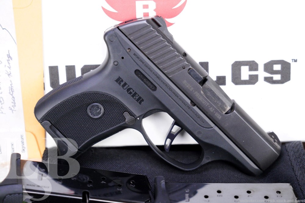 Ruger LC9 Model 03200 9mm Luger 3.12” Semi Auto Pistol & Box 2011 NO CA-img-0