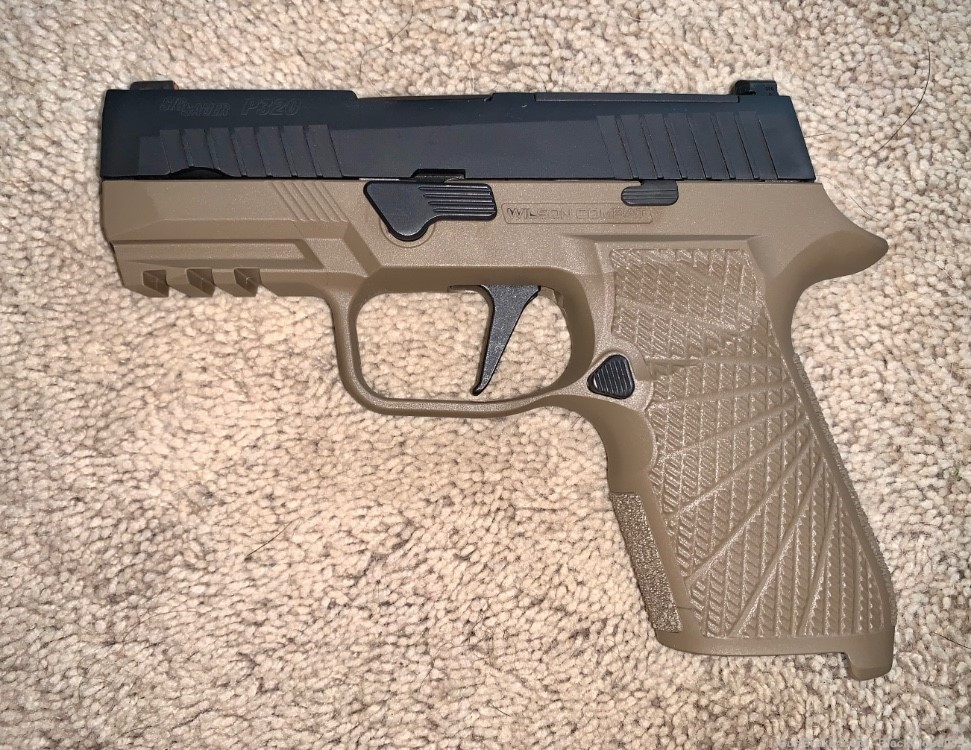 Sig P320 X-Compact 3.6” with extra P320 C 3.9” Upper, 3 Grips, IWB Holster-img-5