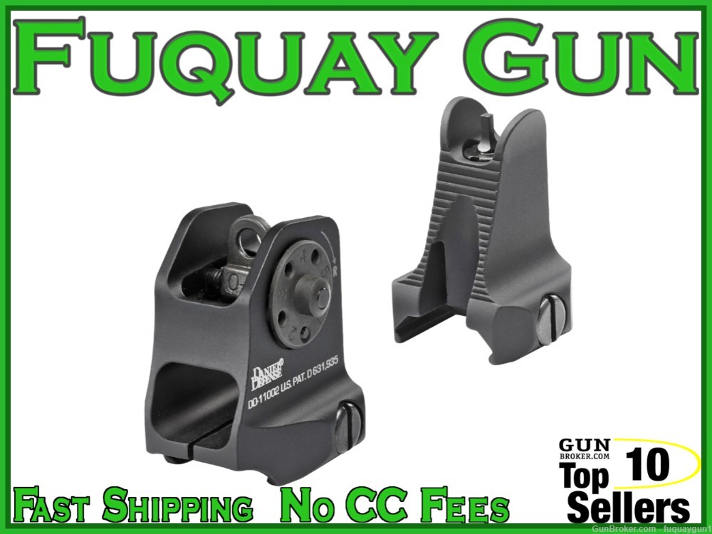 Daniel Defense Fixed Front/Rear Sight Combo 19-088-09116 DD BUIS-img-0