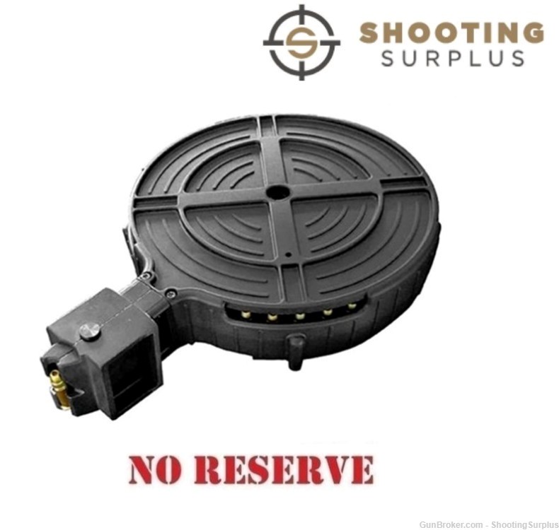 German Sport Guns GSG-16 110 round 22lr Drum Mag Black Polymer-img-0