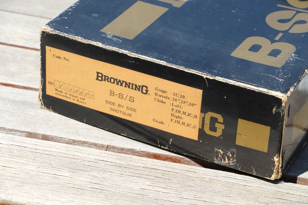 MINT Browning BSS 20ga SXS boxlock shotgun factory BOX manual ENGRAVED 20 -img-13