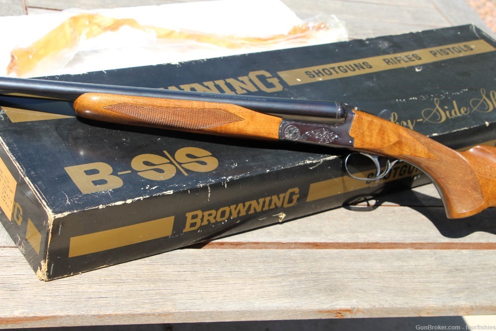 MINT Browning BSS 20ga SXS boxlock shotgun factory BOX manual ENGRAVED 20 -img-19