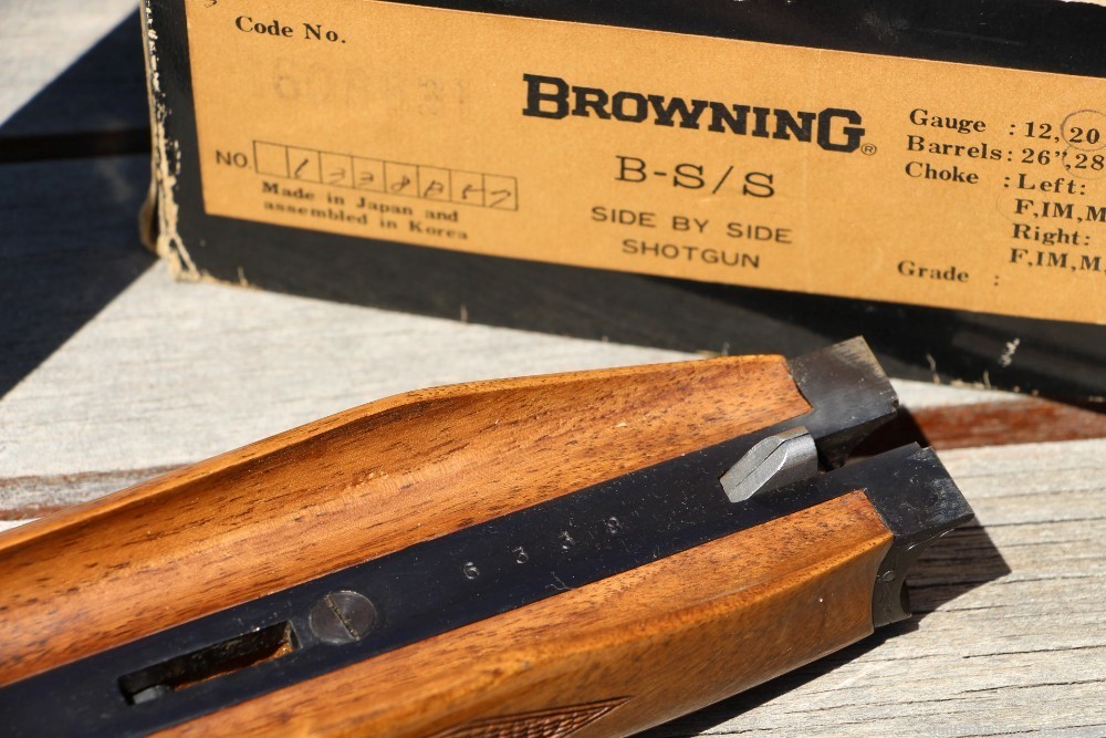 MINT Browning BSS 20ga SXS boxlock shotgun factory BOX manual ENGRAVED 20 -img-17