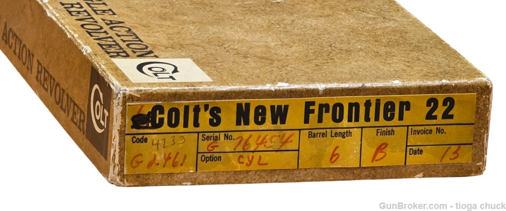 Colt New Frontier 22LR/22 Magnum *Made 1974* original box 6"-img-17
