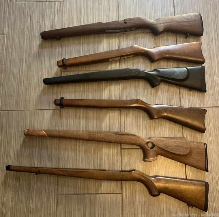 Vintage Long Gun Stocks Lot Of 6-img-2