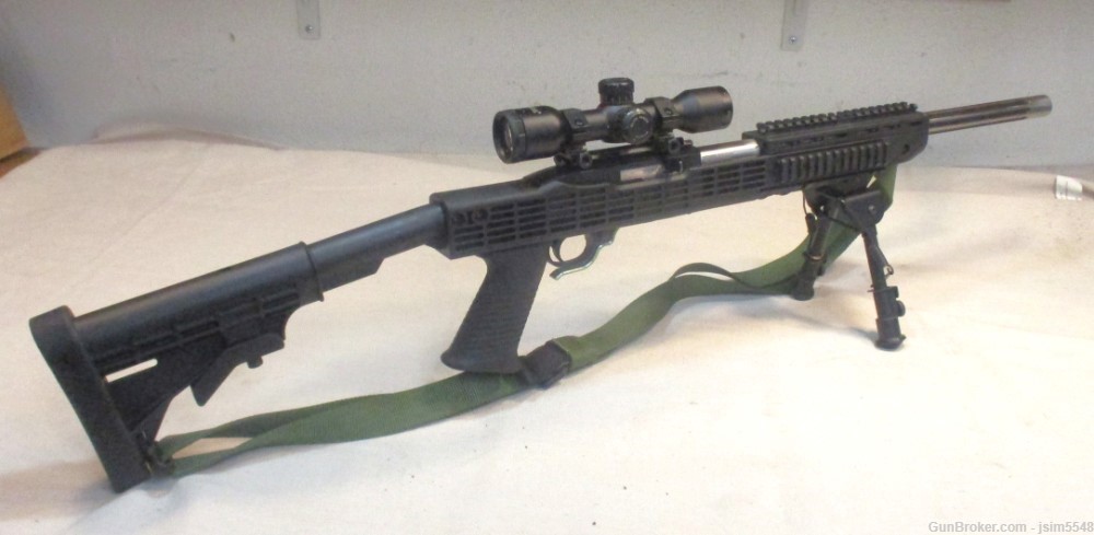 Ruger 10/22 18” AR Style Semi-Auto .22LR Carbine w/BSA Scope-img-0