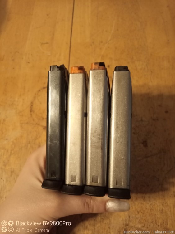 4 Factory S&W 15rd 9mm Magazines for S&W 59, 459, 659, 5903, 5904, 5906, +-img-5