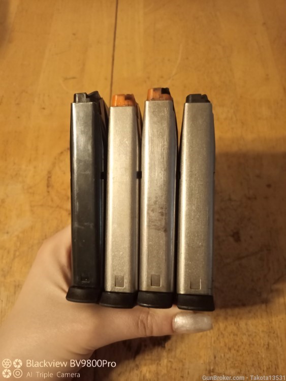 4 Factory S&W 15rd 9mm Magazines for S&W 59, 459, 659, 5903, 5904, 5906, +-img-4