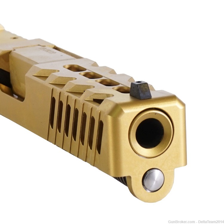 Complete Assembled Optic Ready Slide for Glock 19 Gen 3 | PVD Gold Finish-img-4