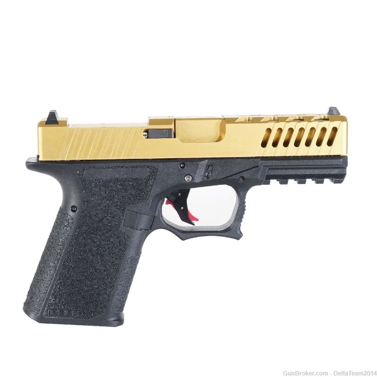 Complete Assembled Optic Ready Slide for Glock 19 Gen 3 | PVD Gold Finish-img-5