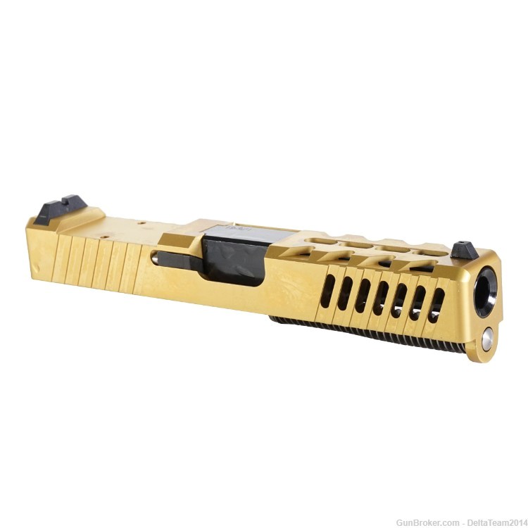 Complete Assembled Optic Ready Slide for Glock 19 Gen 3 | PVD Gold Slide-img-0