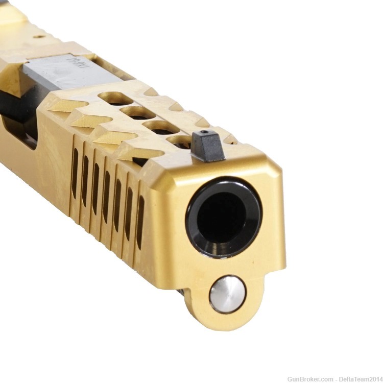 Complete Assembled Optic Ready Slide for Glock 19 Gen 3 | PVD Gold Slide-img-4