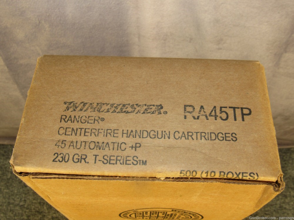 Winchester Ranger T Series RA45TP Case 500 45 Automatic + P ACP 230 GR Ammo-img-0