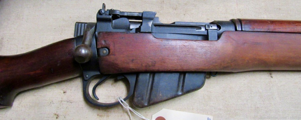 WWII Savage US Property No.4 Mk.I* .303 British Enfield Rifle .01 NO RESERV-img-1