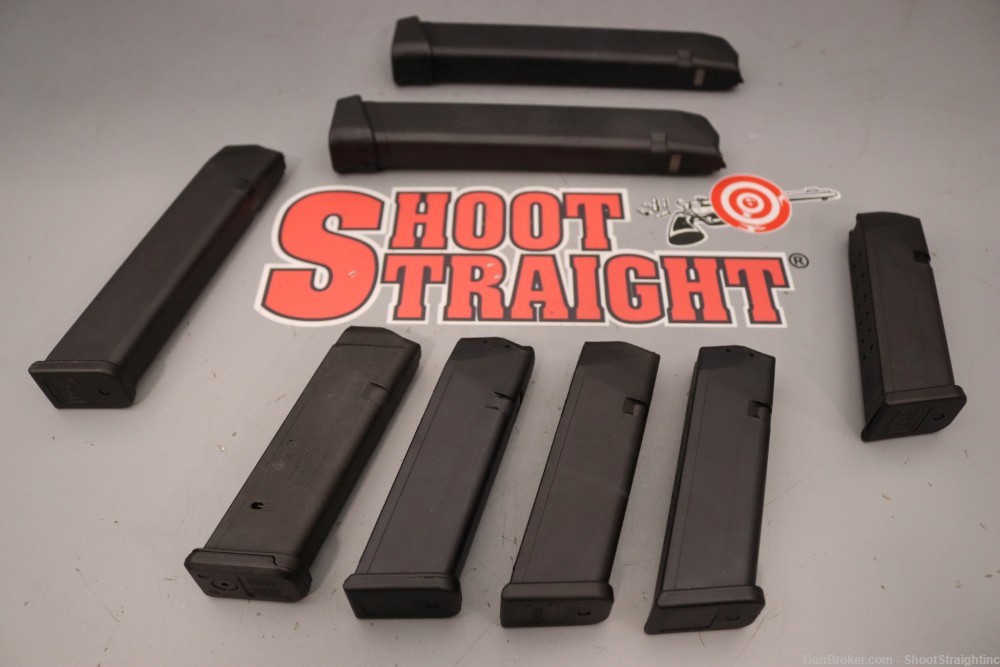 Lot O' Eight (8) Miscellaneous Glock Type Pistol Magazines-img-0