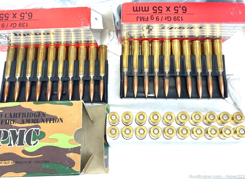 6.5X55 AMMO  Three full boxes PRICED TO SELL!   -img-0