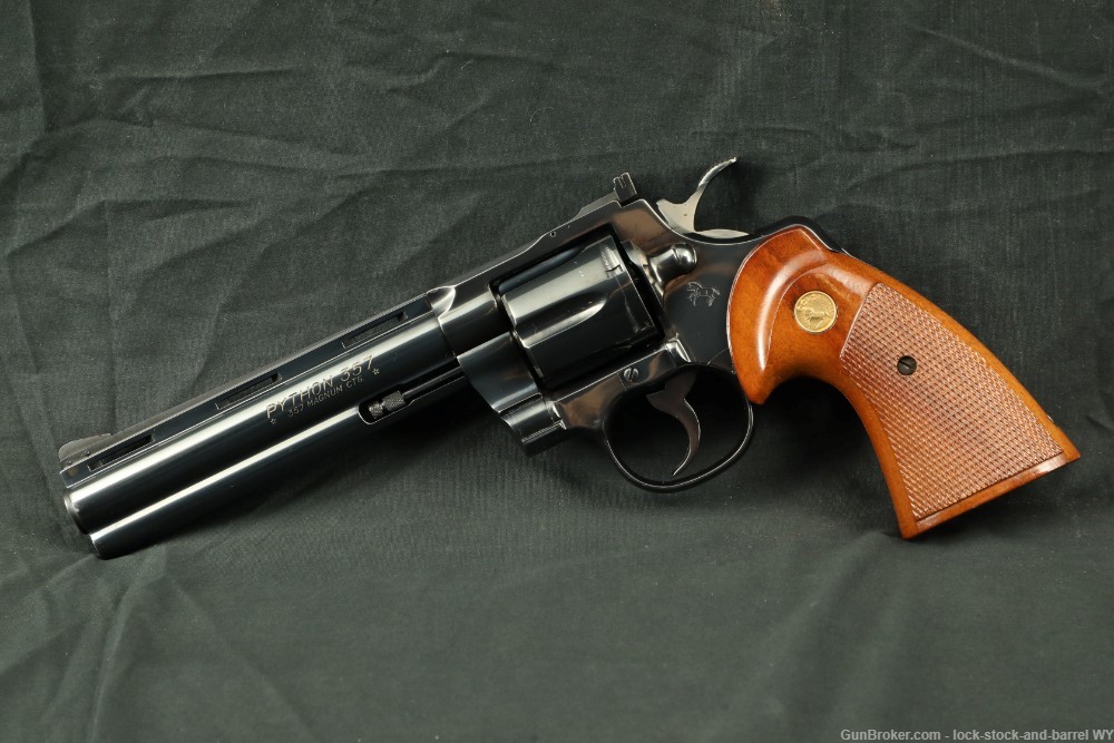 Colt Python Model I3660 Blue 6" 357 Magnum Double Action, MFD 1977-img-6