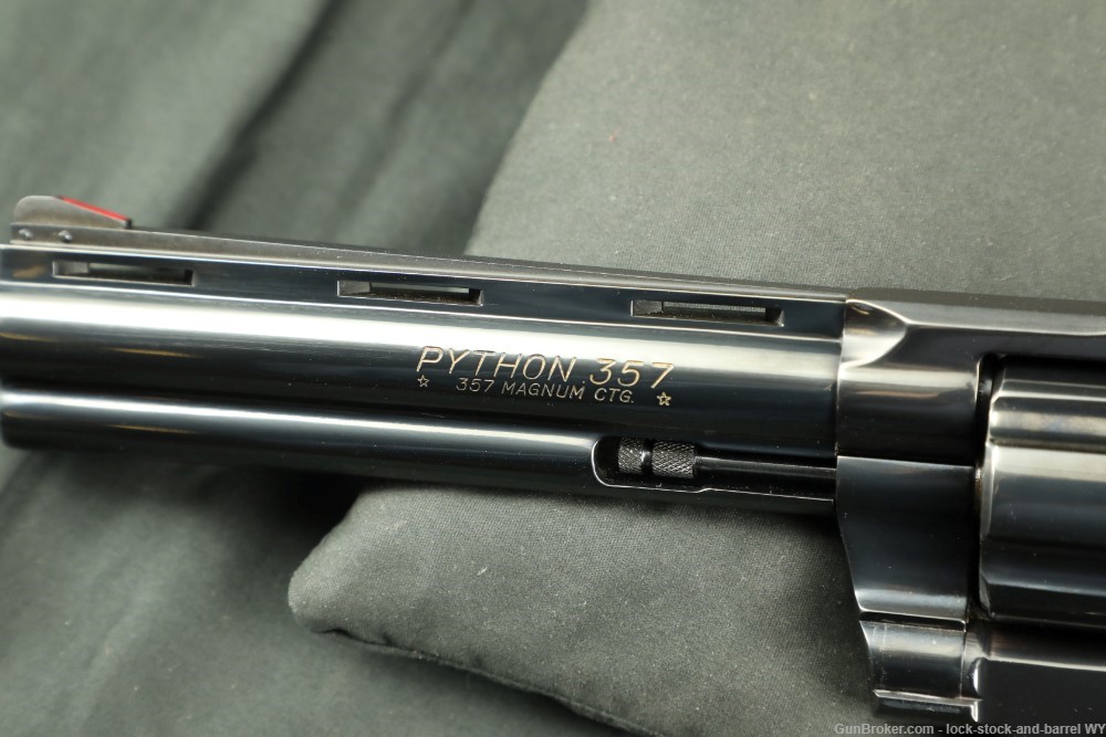Colt Python Model I3660 Blue 6" 357 Magnum Double Action, MFD 1977-img-22