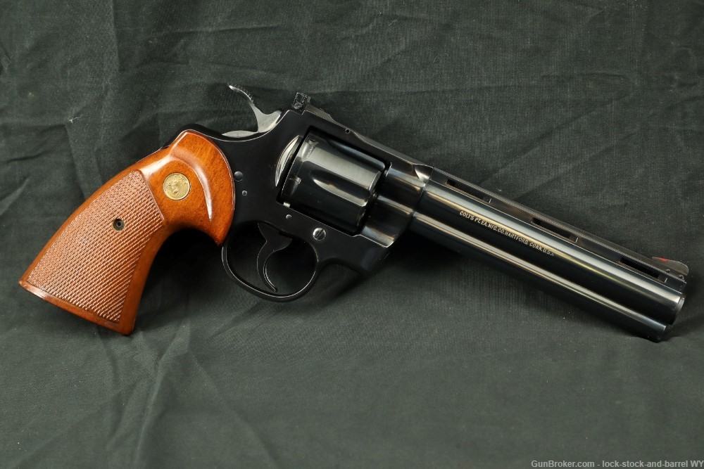 Colt Python Model I3660 Blue 6" 357 Magnum Double Action, MFD 1977-img-3