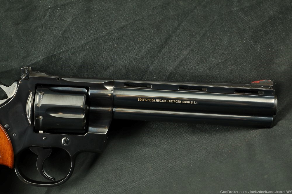 Colt Python Model I3660 Blue 6" 357 Magnum Double Action, MFD 1977-img-5