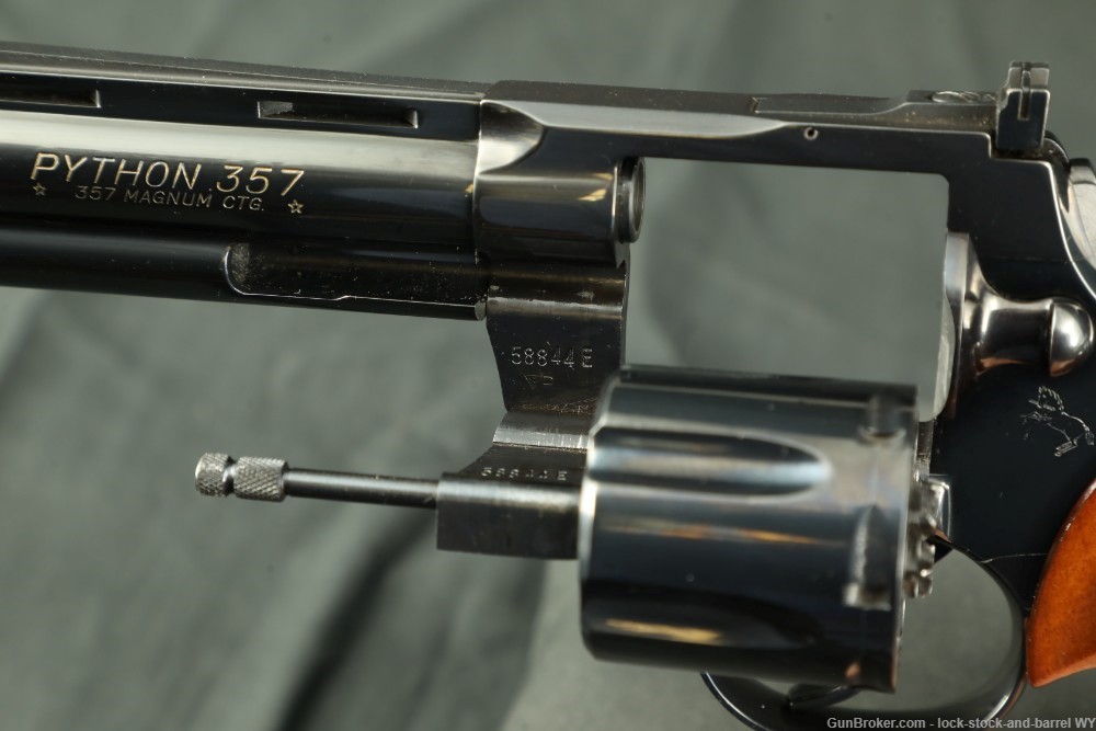 Colt Python Model I3660 Blue 6" 357 Magnum Double Action, MFD 1977-img-25
