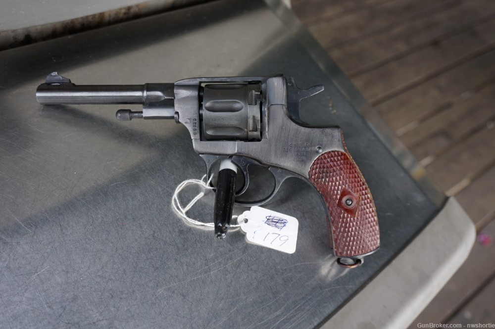 Russian M95 M1895 Nagant Revolver 7.62x38r marked CCCP 1928 WW2-img-0