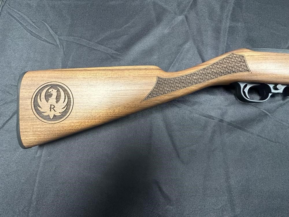 Ruger 10/22 Carbine 1103 22 LR 18.5" Satin Black, Custom Fish Scale Stock-img-3