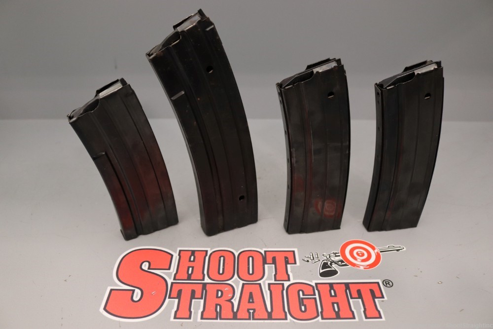 Lot O' Four (4) Miscellaneous Ruger Mini-14 Type Rifle Magazines-img-8