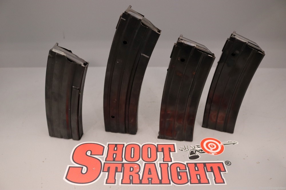 Lot O' Four (4) Miscellaneous Ruger Mini-14 Type Rifle Magazines-img-7